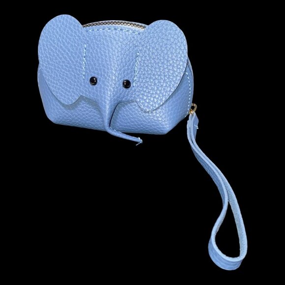 Elephant Necklace Earrings Pierced Sterling Silver Draw String Jewelry Bags Purs - Picture 7 of 14